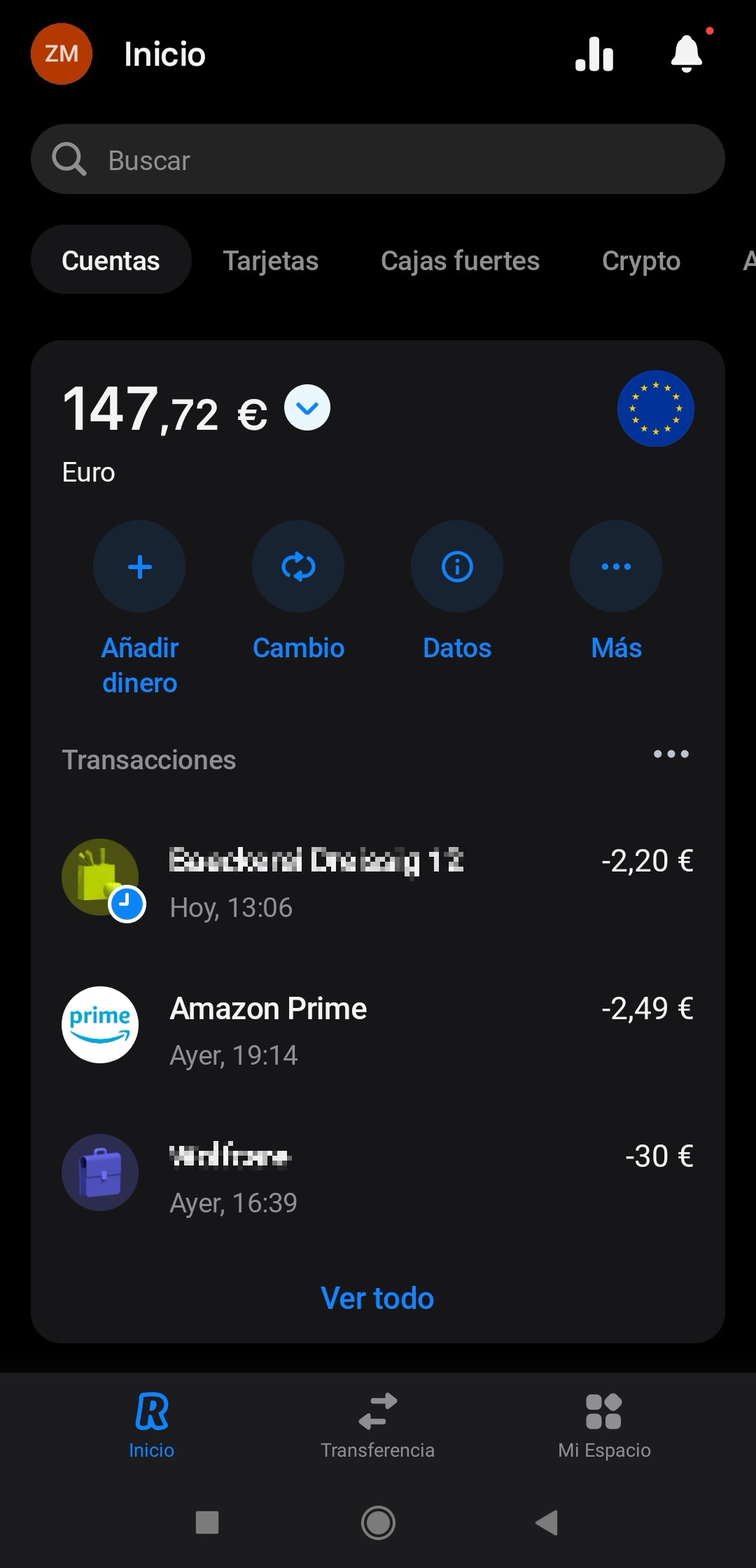 saldo de revolut