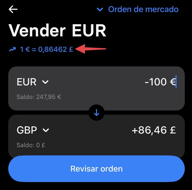 Tipo de cambio Revolut - Cambio de divisas 2 tipos de cambio de Revolut